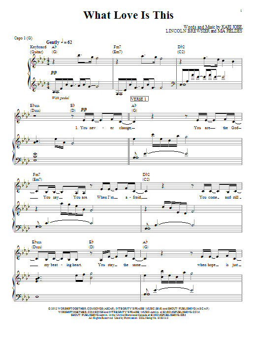 Kari Jobe What Love Is This Sheet Music