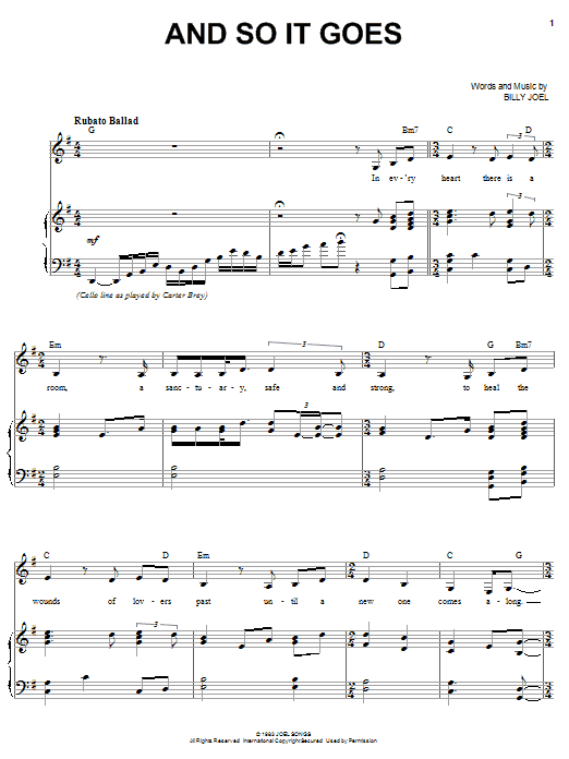 Karrin Allyson And So It Goes Sheet Music