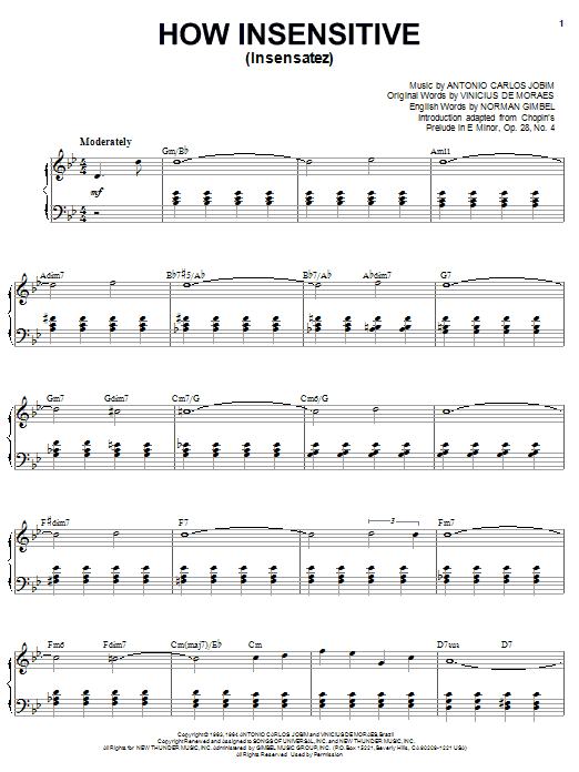Karrin Allyson How Insensitive (Insensatez) Sheet Music