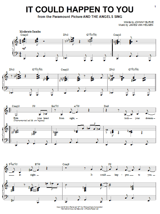 Karrin Allyson It Could Happen To You Sheet Music