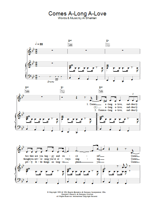 Kay Starr Comes A-Long A-Love Sheet Music