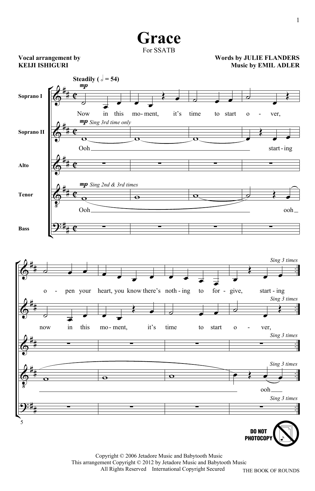 Keiji Ishiguri Grace Sheet Music