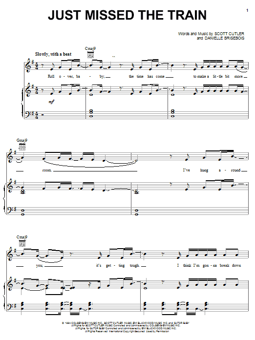 Kelly Clarkson Just Missed The Train Sheet Music