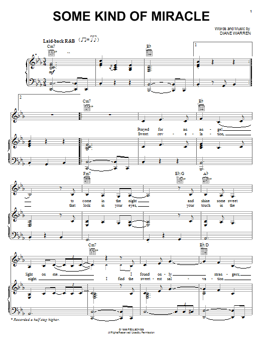 Kelly Clarkson Some Kind Of Miracle Sheet Music