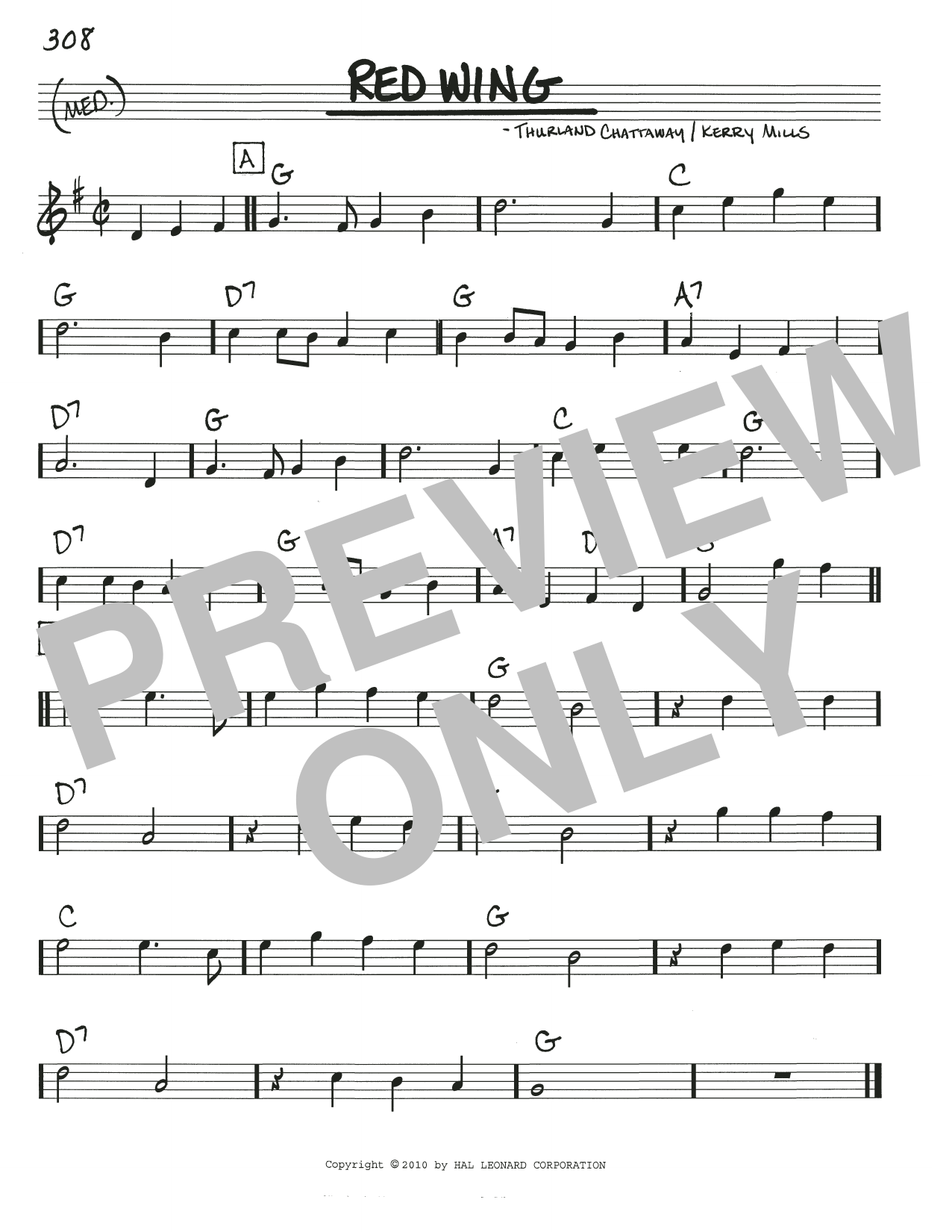 Kerry Mills Red Wing Sheet Music