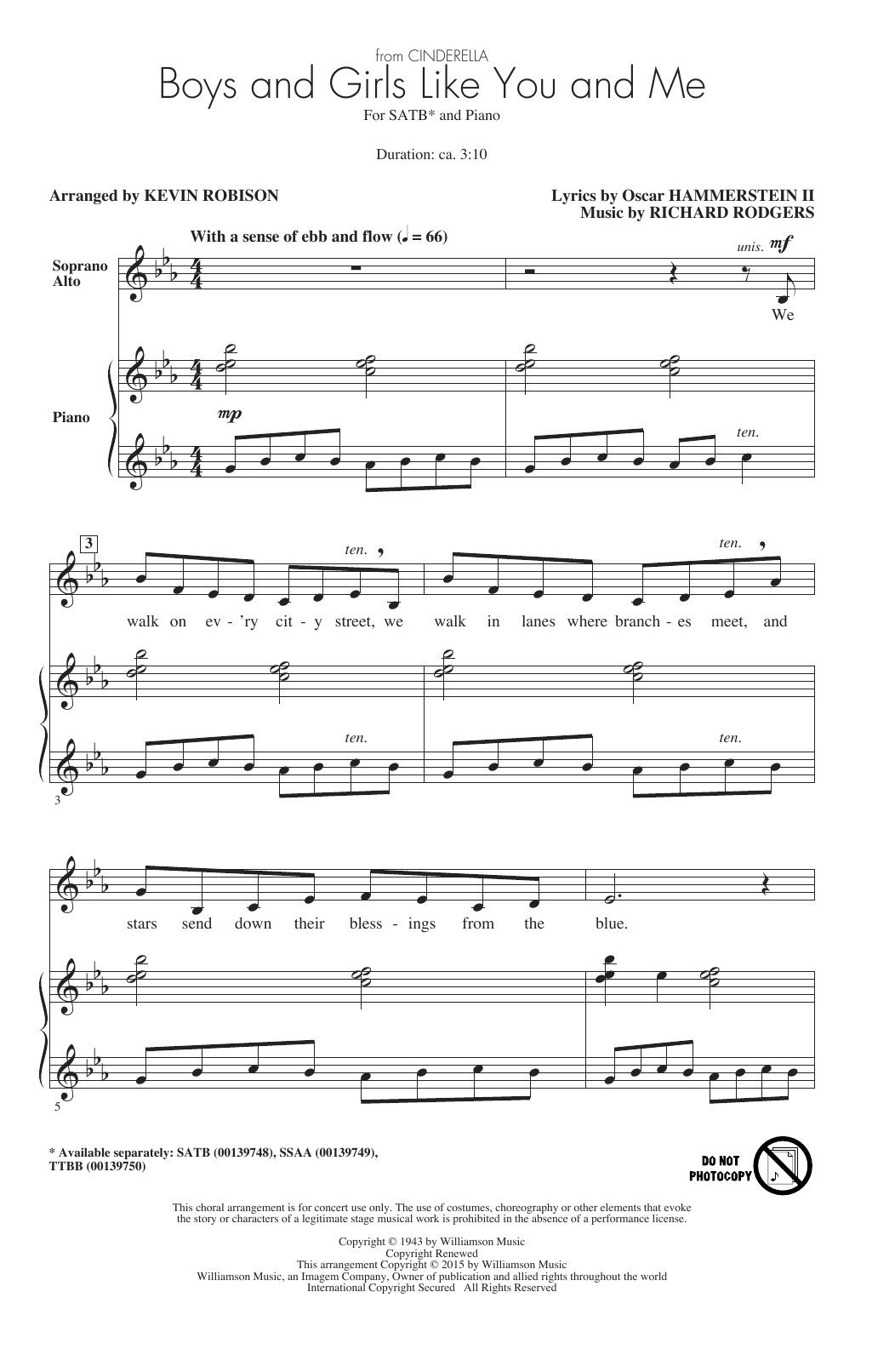 Kevin Robison Boys And Girls Like You And Me Sheet Music