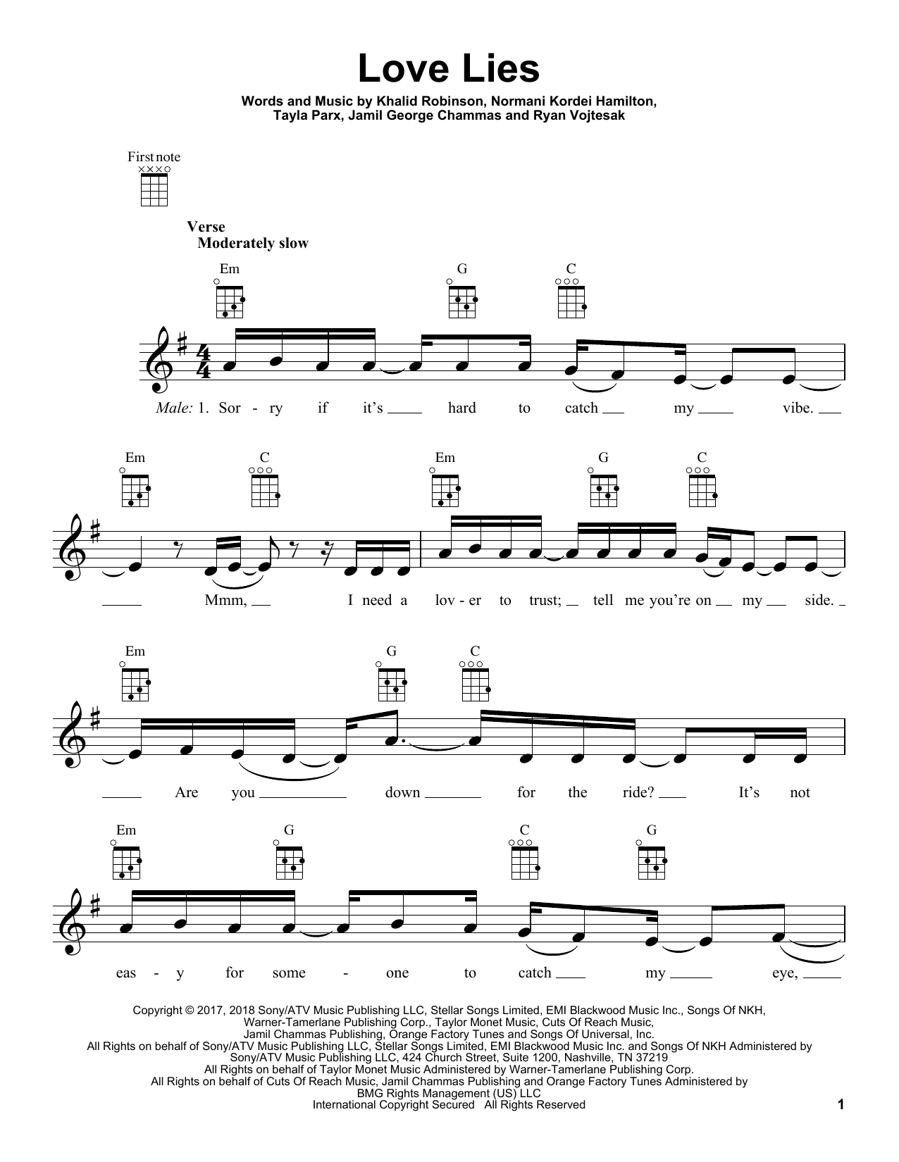 Khalid & Normani Love Lies (from Love, Simon) Sheet Music