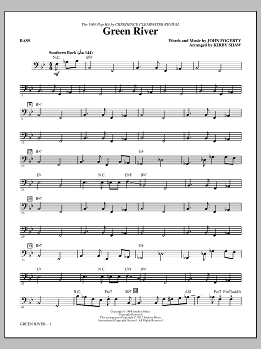 Kirby Shaw Green River - Bass Sheet Music