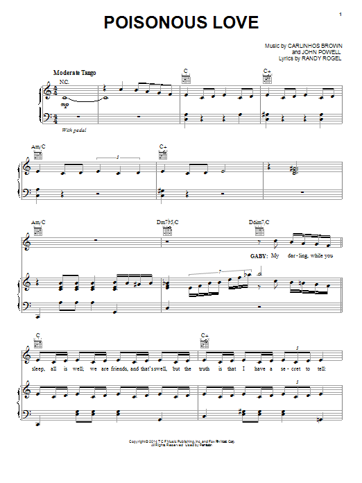 Kristin Chenoweth Poisonous Love Sheet Music