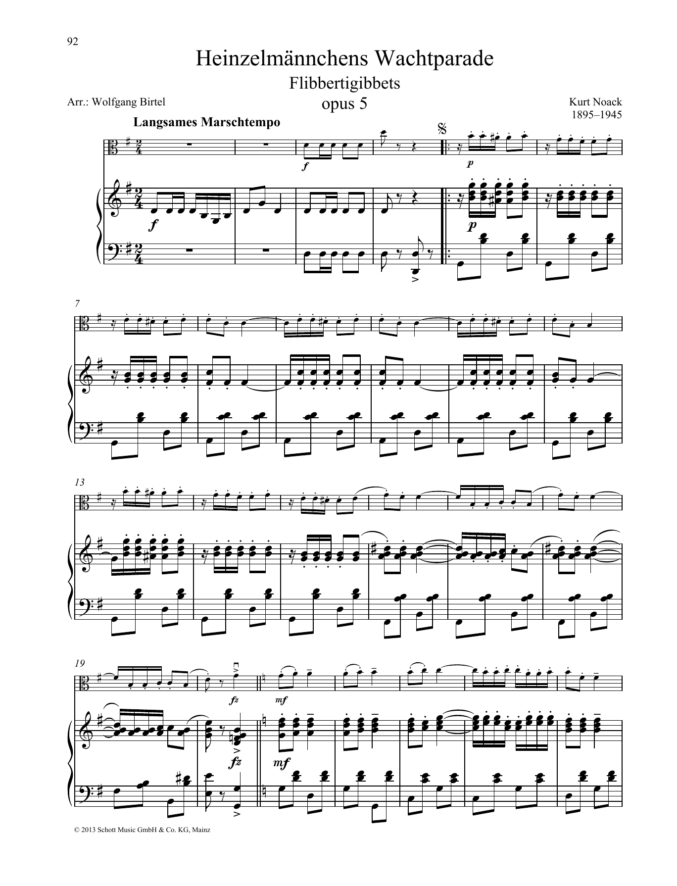 Kurt Noack Flibbertigibbets Sheet Music