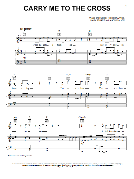 Kutless Carry Me To The Cross Sheet Music