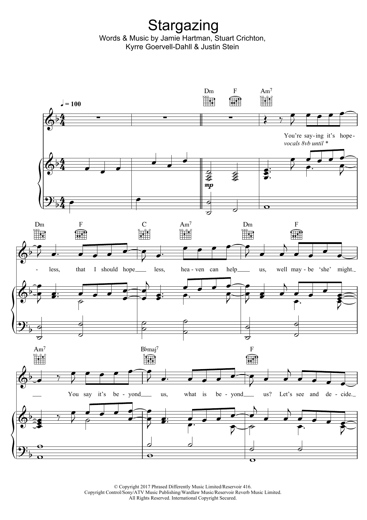 Kygo Stargazing (featuring Justin Jesso) Sheet Music