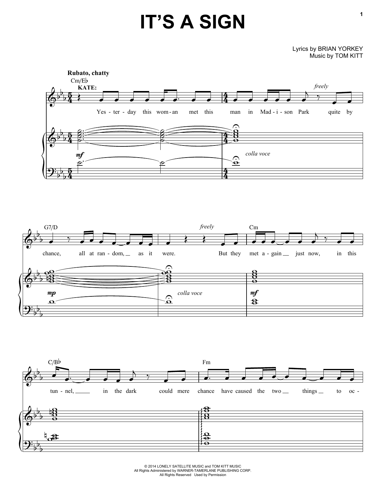 LaChanze It's A Sign (from If/Then: A New Musical) Sheet Music