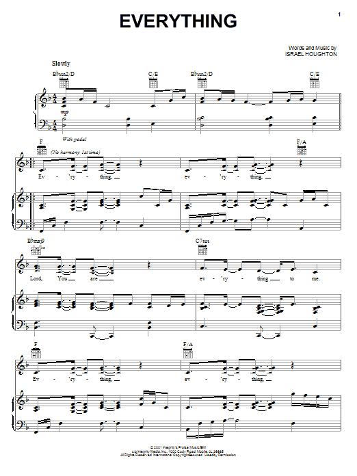 Lakewood Church Everything Sheet Music