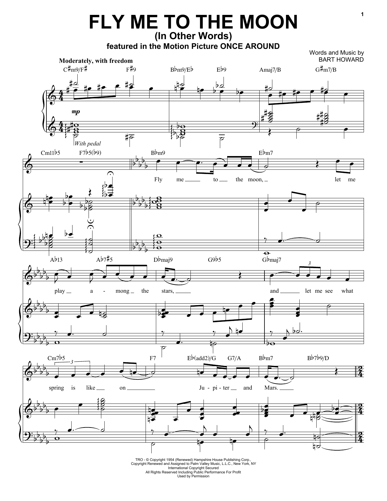 Landau Eugene Murphy, Jr. Fly Me To The Moon (In Other Words) Sheet Music