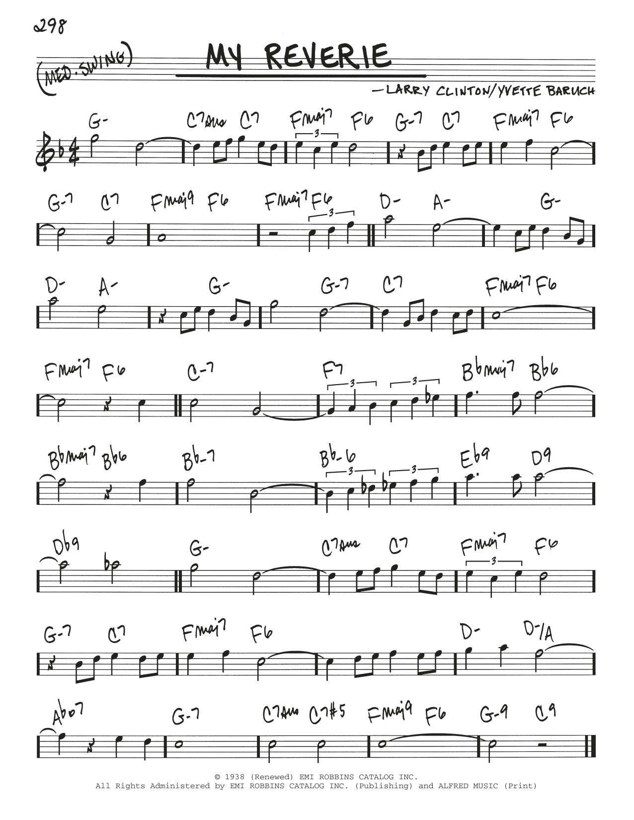 Larry Clinton My Reverie Sheet Music