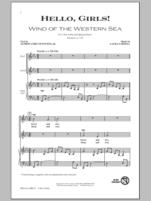 Laura Farnell Hello, Girls! Sheet Music