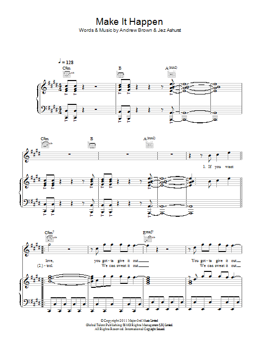 LAWSON Make It Happen Sheet Music