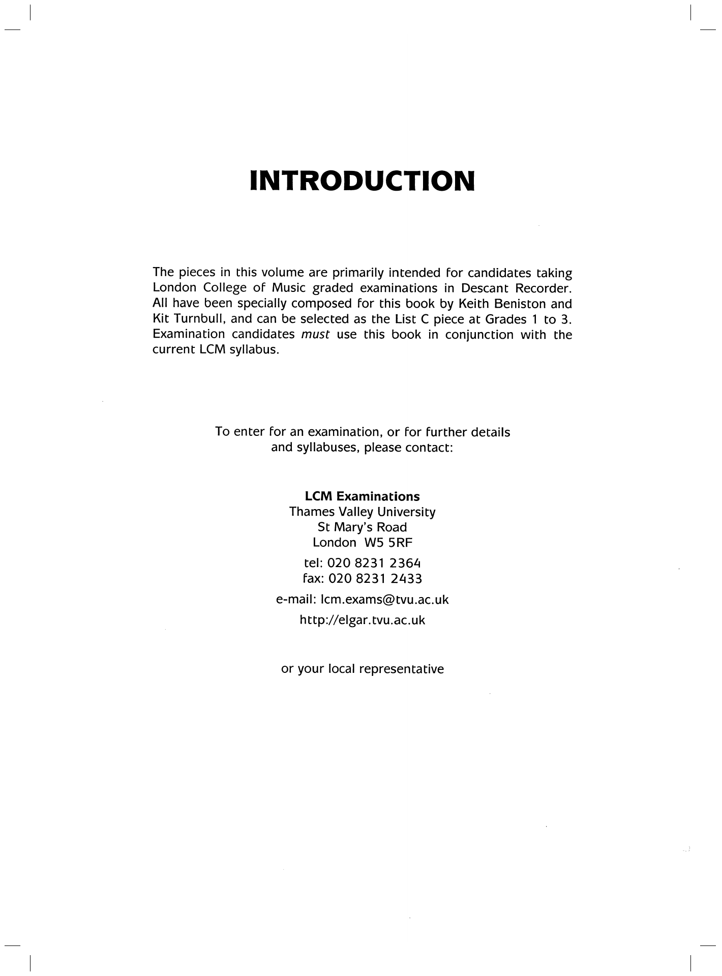 LCME LCM Graded Descant Recorder Album Sheet Music