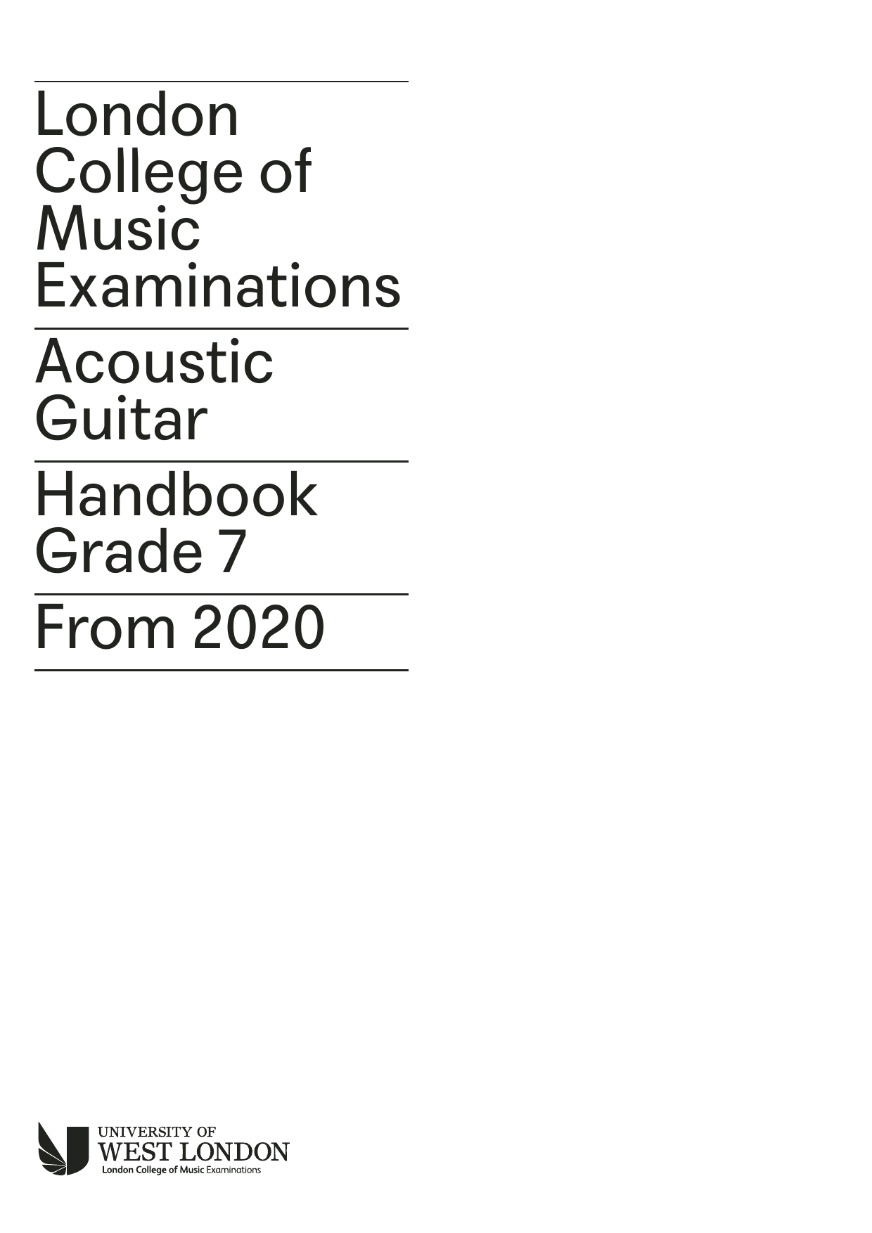 LCME LCME Acoustic Guitar Handbook Grade 7 2020 Sheet Music