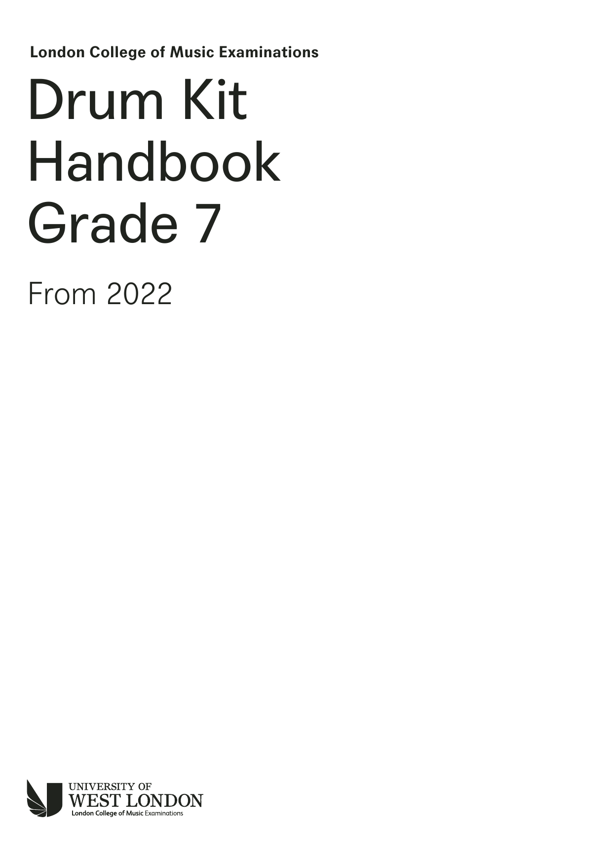 LCME LCME Drum Kit Handbook 2022: Grade 7 Sheet Music