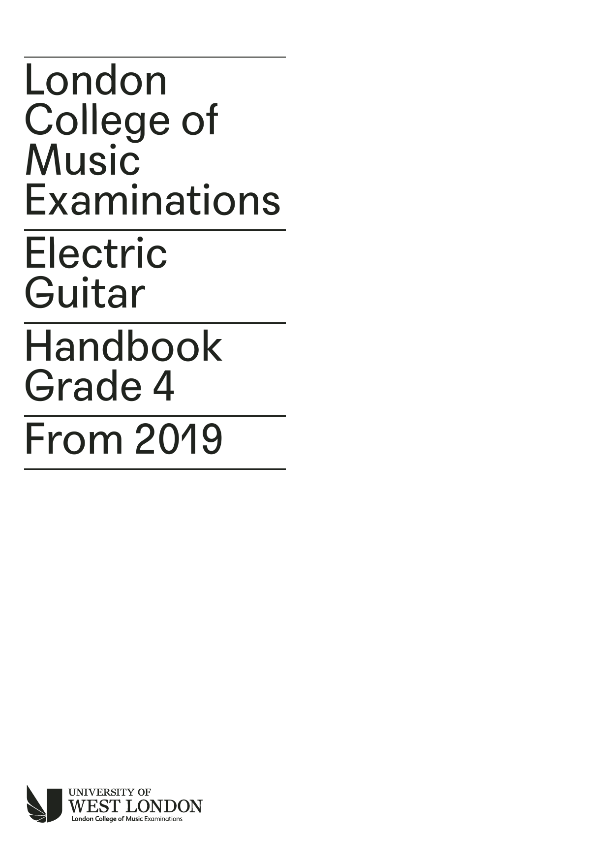 LCME LCME Electric Guitar Handbook 2019 - Grade 4 Sheet Music
