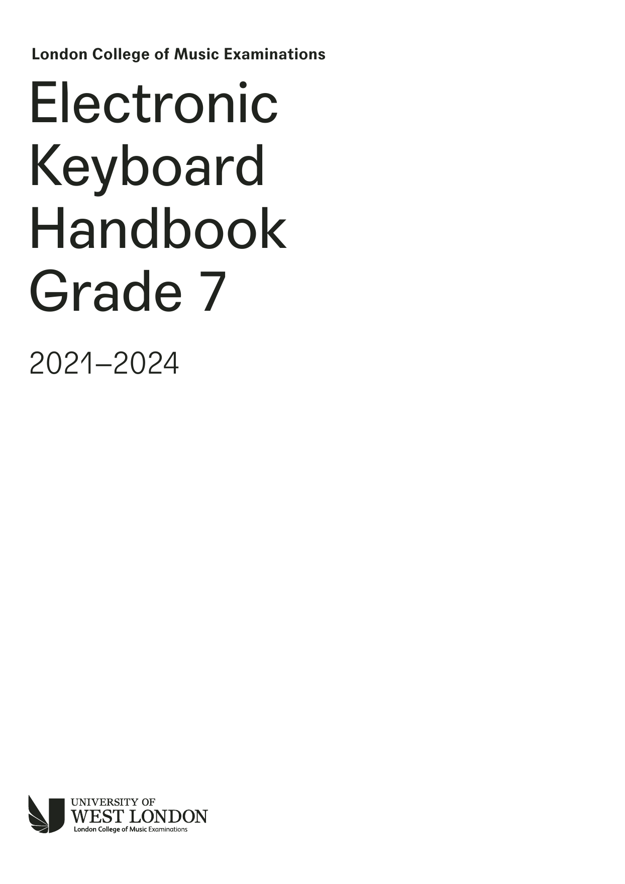 LCME LCME Electronic Keyboard Handbook 2021 Grade 7 Sheet Music