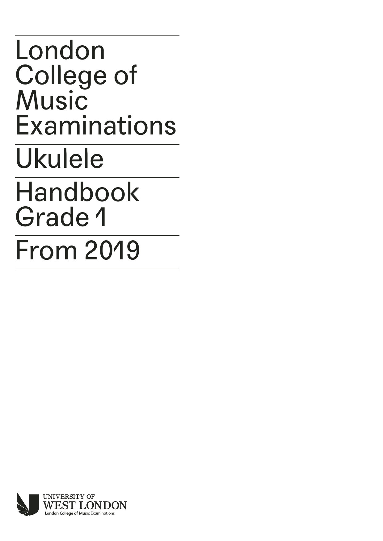 LCME LCME Ukulele Handbook Grade 1 Sheet Music