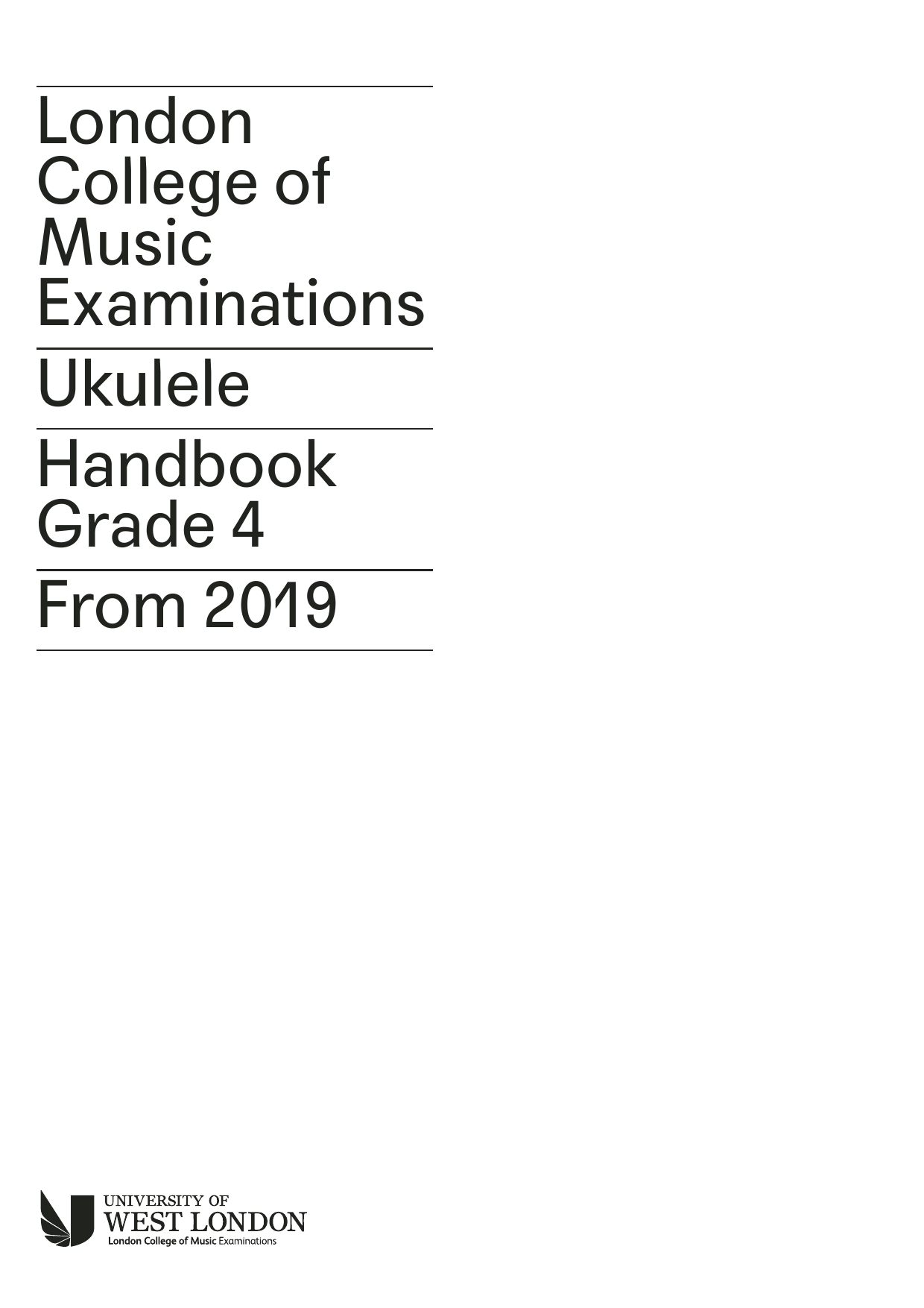LCME LCME Ukulele Handbook Grade 4 Sheet Music