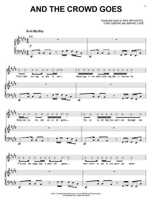 Lemonade Mouth (Movie) And The Crowd Goes Sheet Music