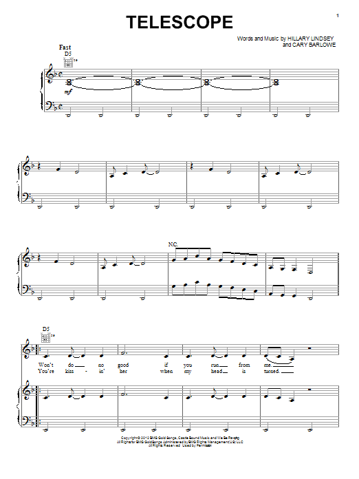 Lennon Stella and Maisy Stella Telescope Sheet Music