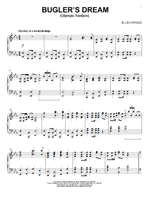 Leo Arnaud Bugler's Dream (Olympic Fanfare) Sheet Music