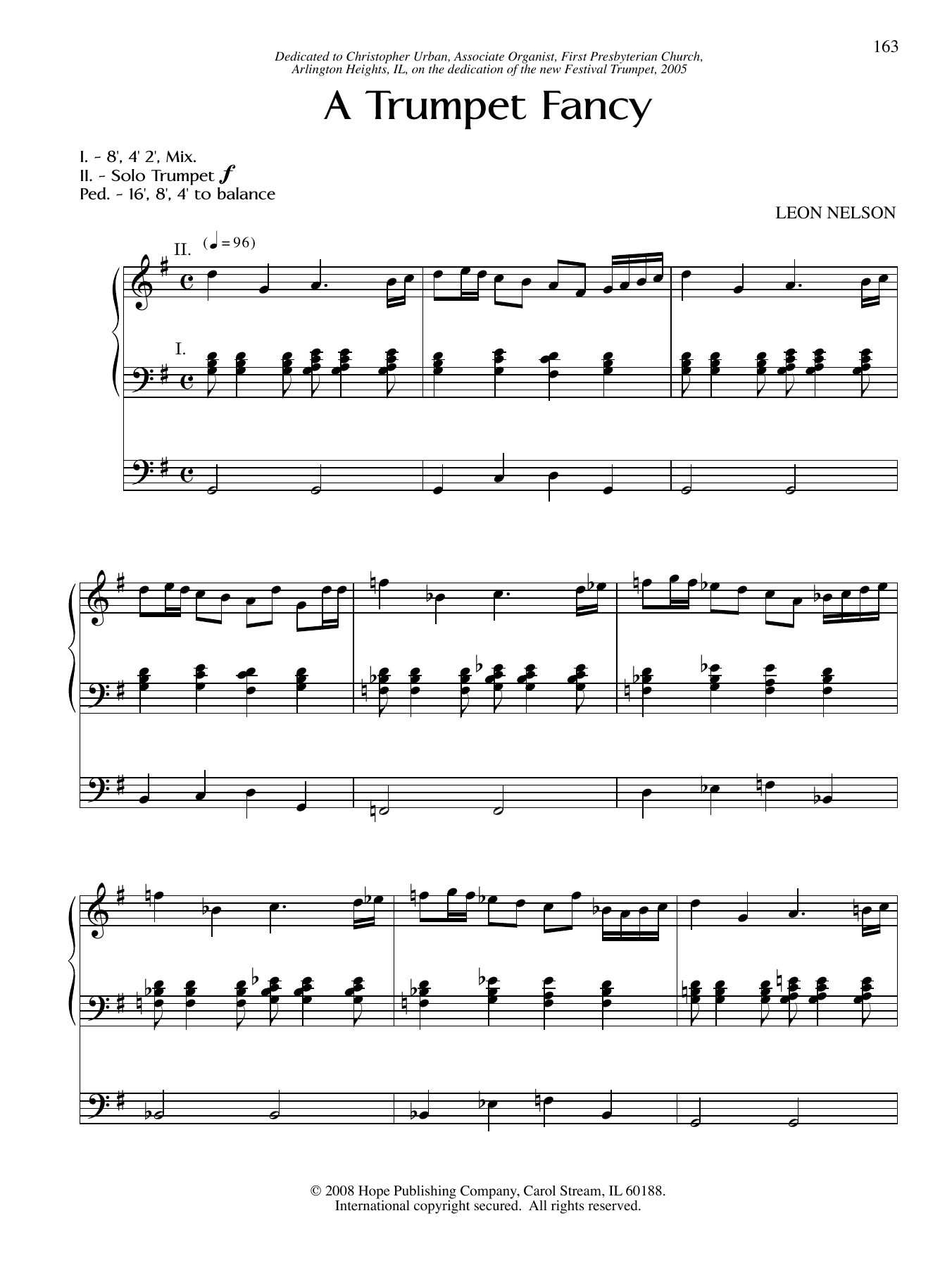 Leon Nelson A Trumpet Fancy Sheet Music