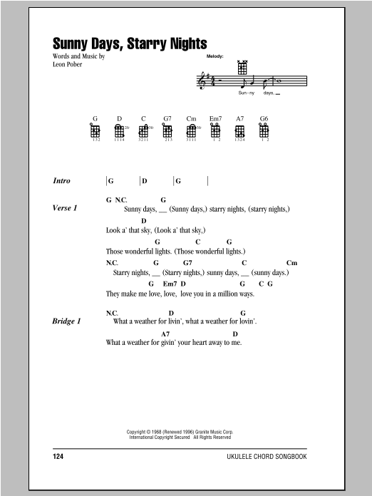 Leon Pober Sunny Days, Starry Nights Sheet Music
