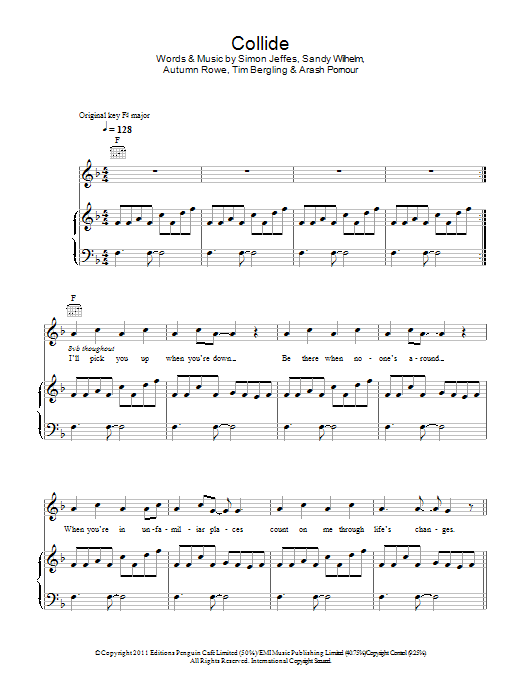 Leona Lewis Collide Sheet Music