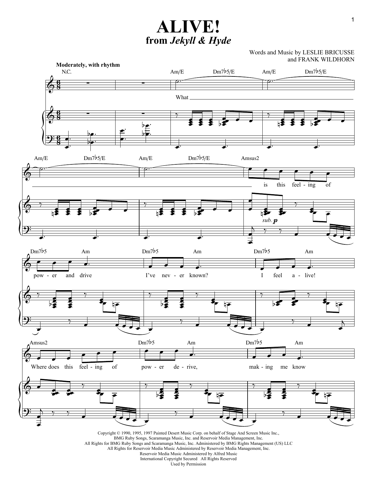 Leslie Bricusse Alive! Sheet Music