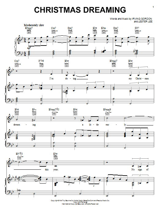 Lester Lee Christmas Dreaming Sheet Music