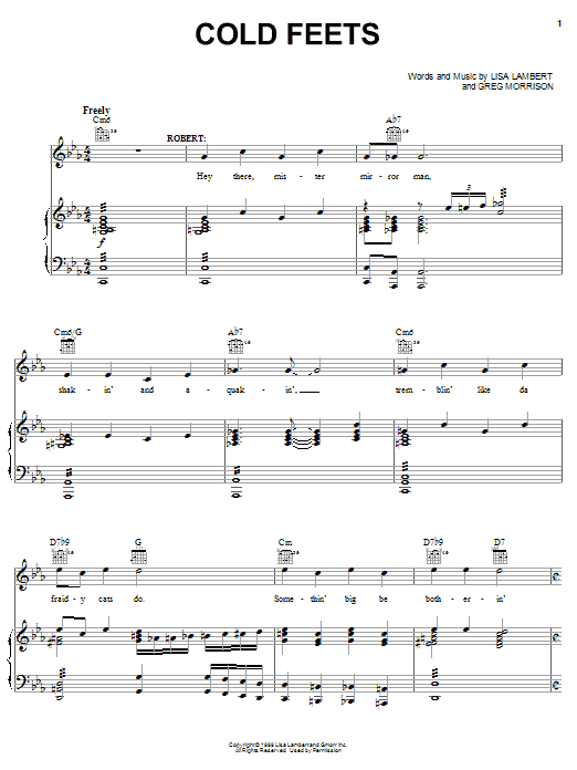 Lisa Lambert Cold Feets Sheet Music