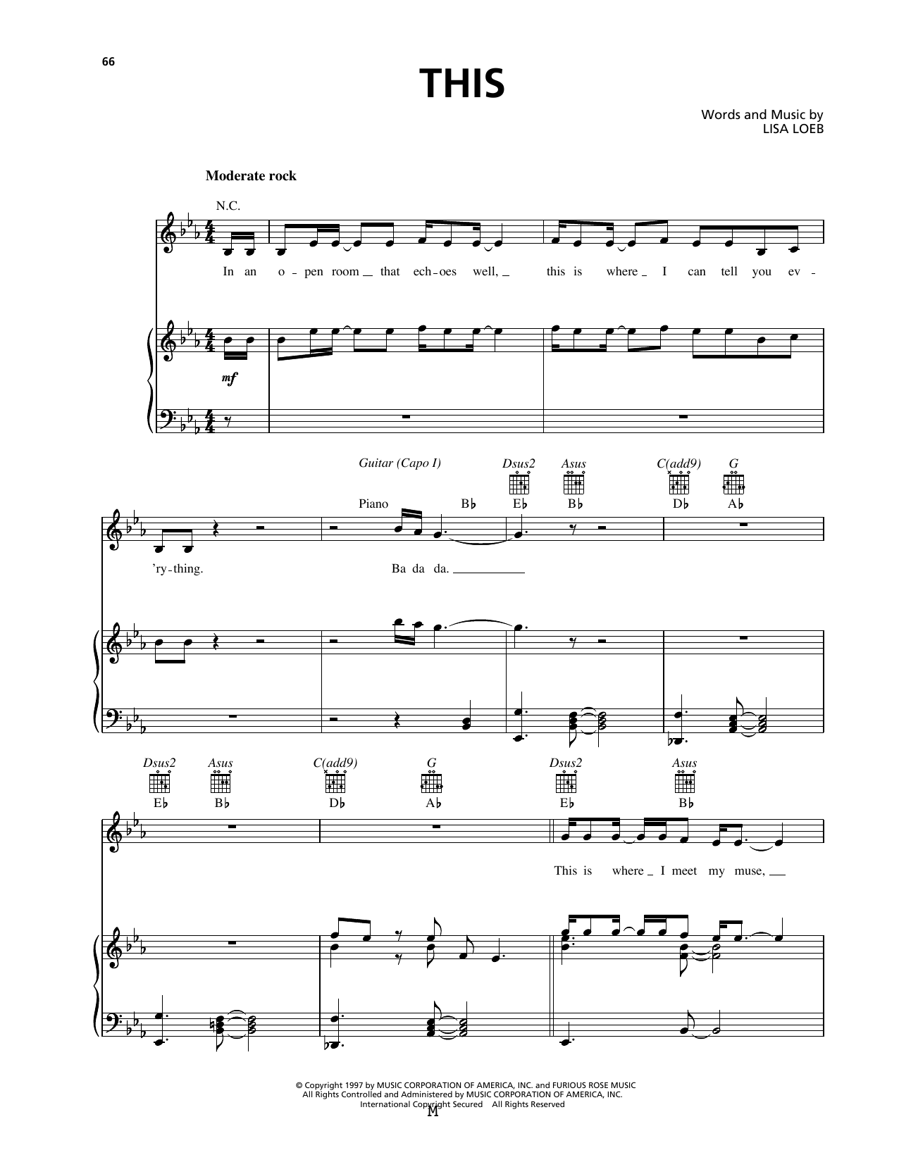 Lisa Loeb This Sheet Music