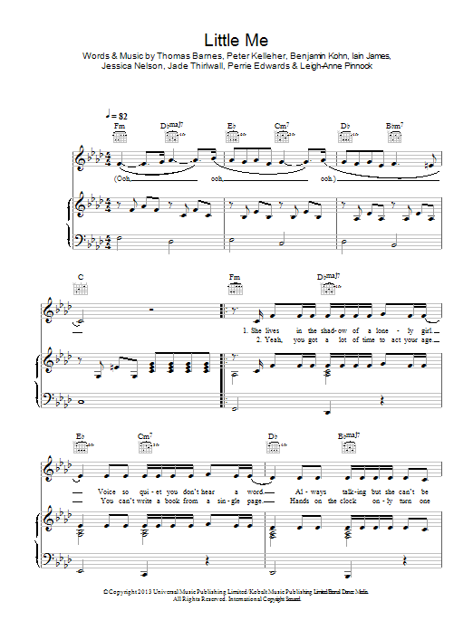 Little Mix Little Me Sheet Music