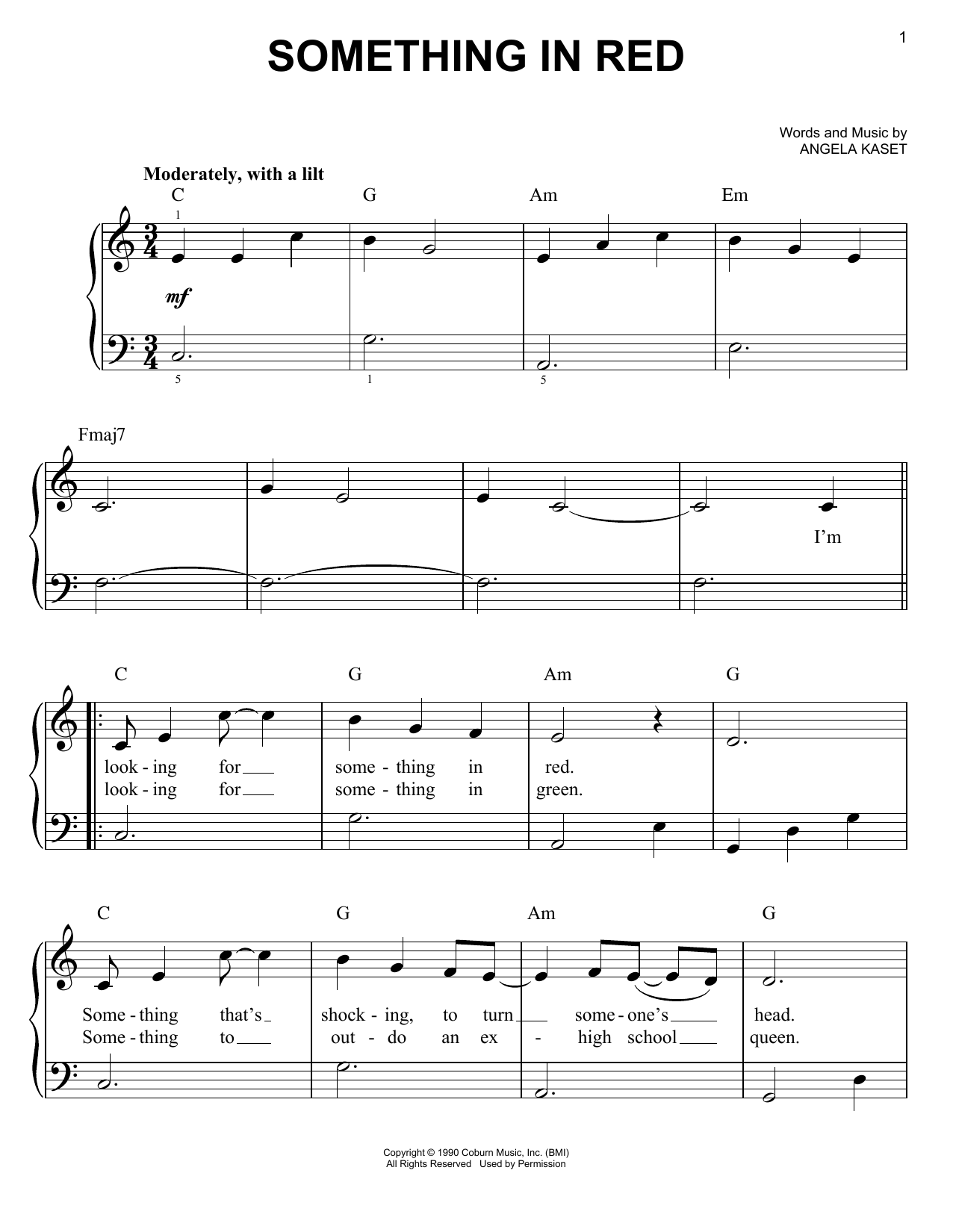 Lorrie Morgan Something In Red Sheet Music