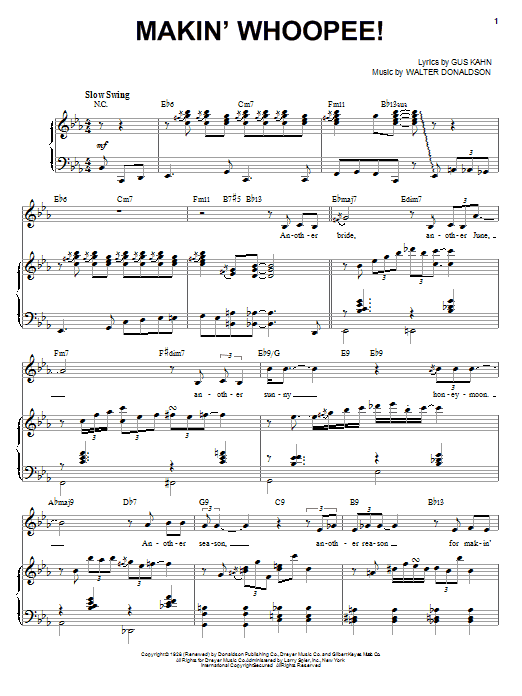 Louis Armstrong Makin' Whoopee! Sheet Music