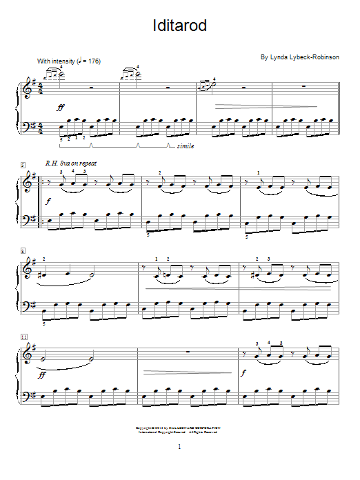 Lynda Lybeck-Robinson Iditarod Sheet Music