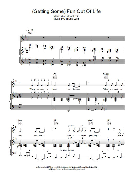 Madeleine Peyroux (Getting Some) Fun Out Of Life Sheet Music