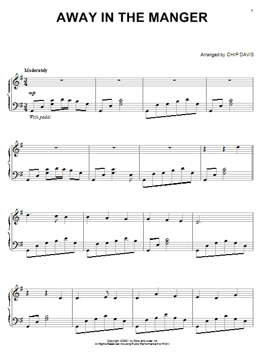 Mannheim Steamroller Away In A Manger Sheet Music