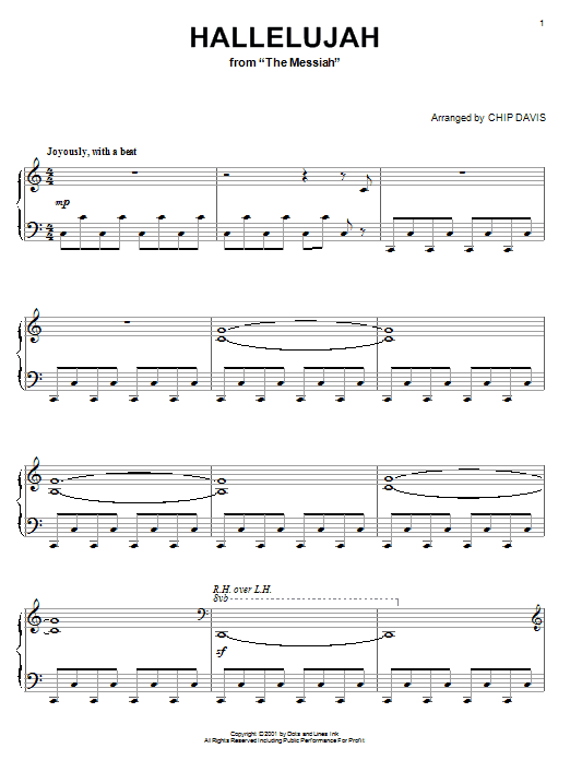 Mannheim Steamroller Hallelujah Sheet Music