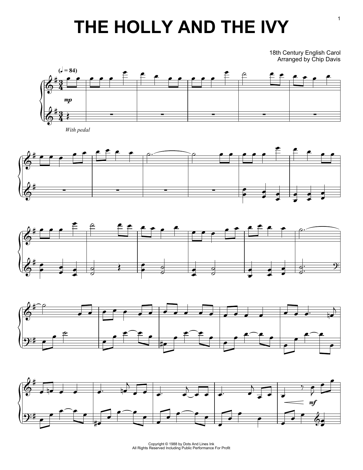 Mannheim Steamroller The Holly And The Ivy Sheet Music