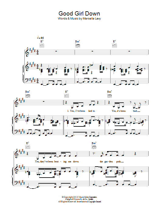 Marcella Detroit Good Girl Down Sheet Music