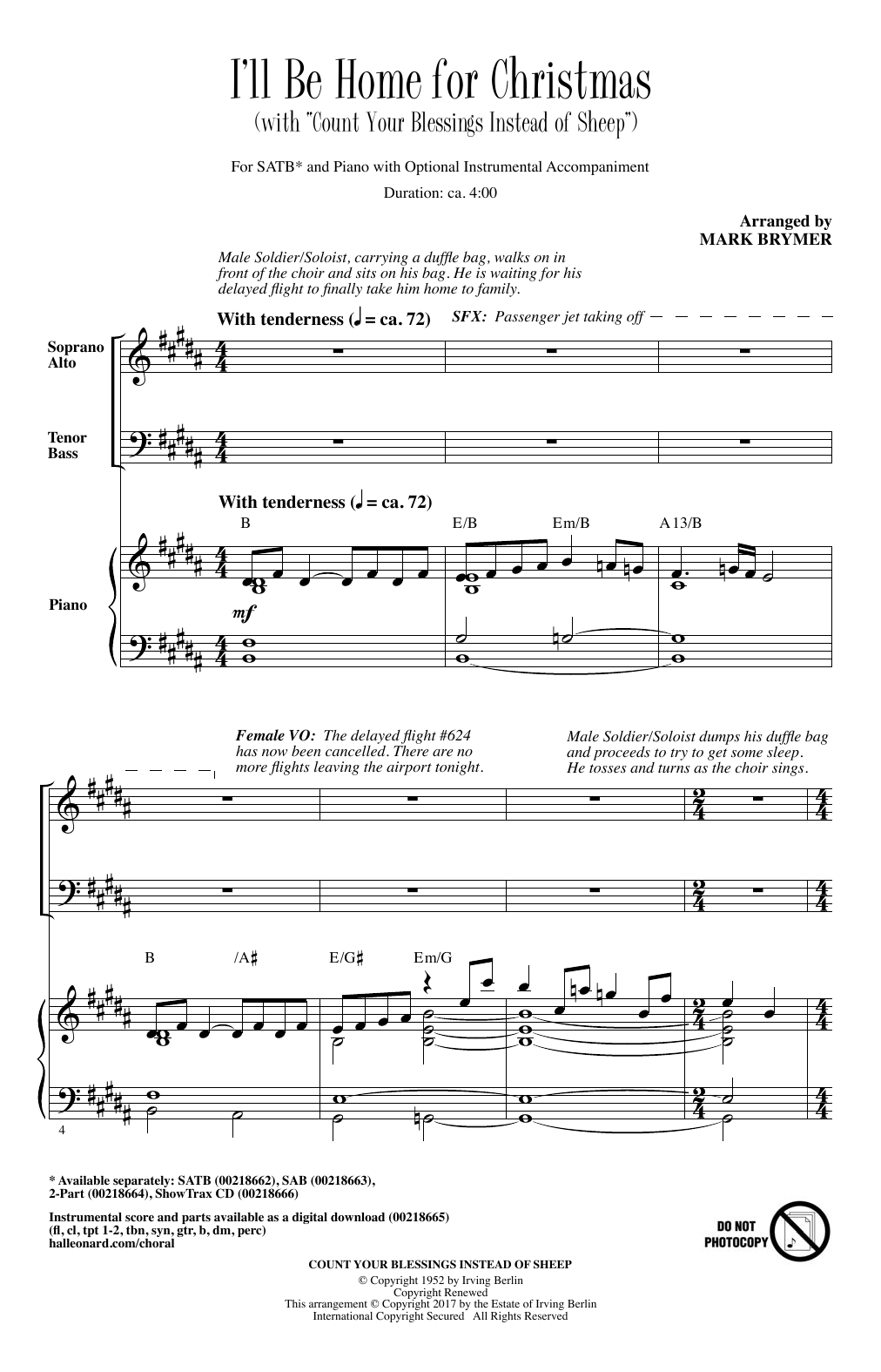 Mark Brymer I'll Be Home For Christmas Sheet Music