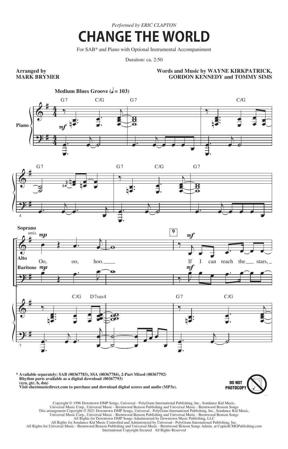 Mark Brymer Songs Of Hope (Choral Collection) Sheet Music